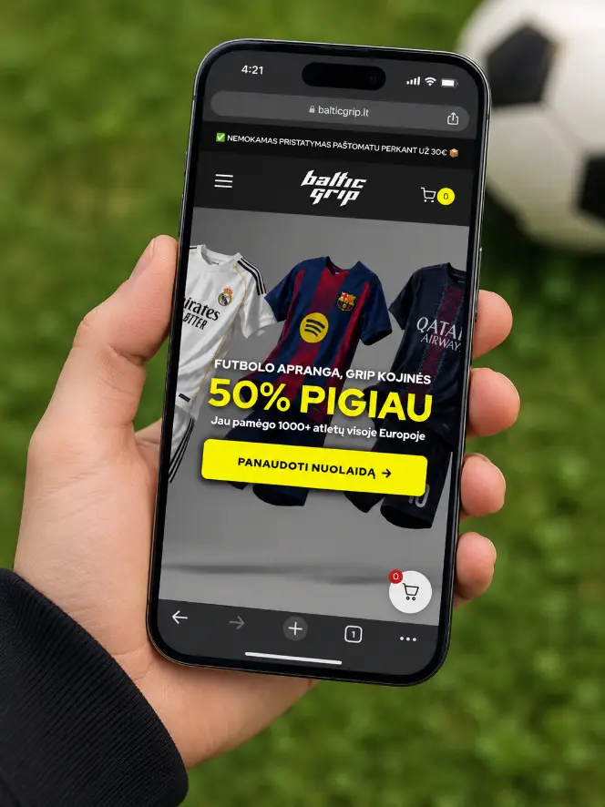 balticgrip.lt parduotuve (futbolo apranga vaikams)
